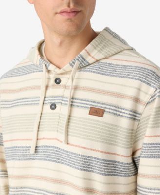 Men's Bavaro Stripe Poncho Fleece Tops