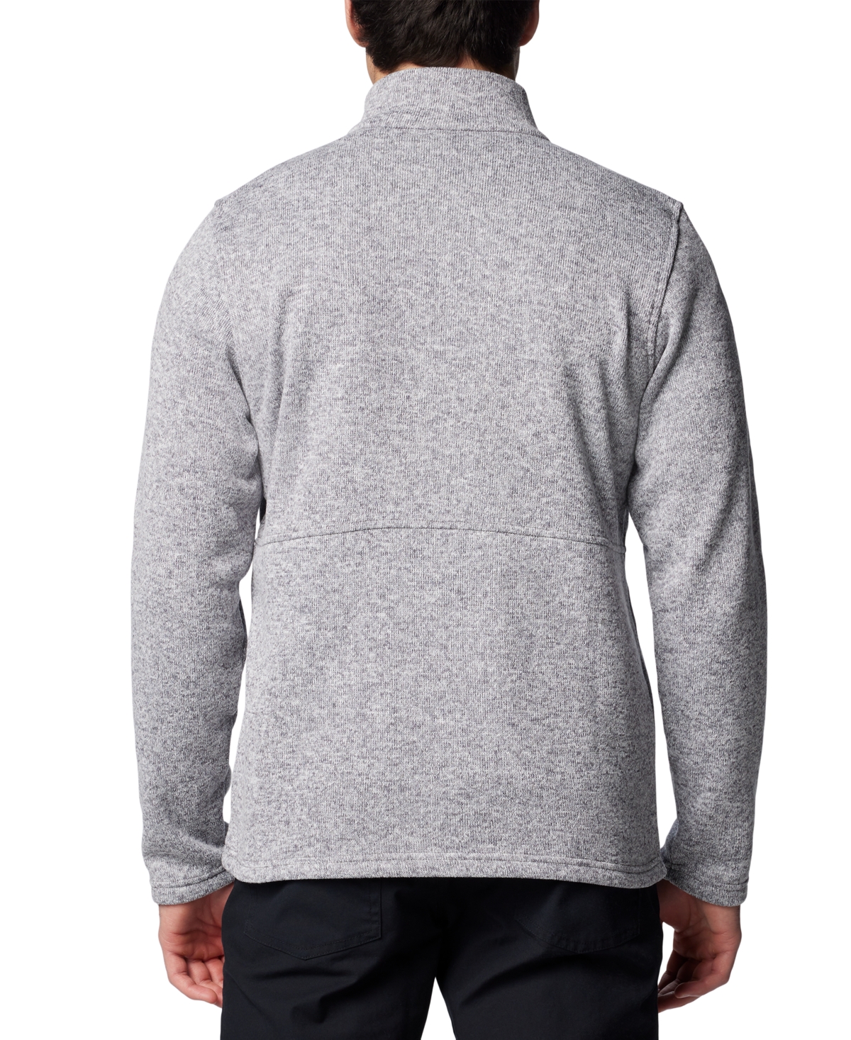 Columbia Men's Alto Pass Textured Knit Sweater Fleece Zip-front Jacket In City Grey Heather
