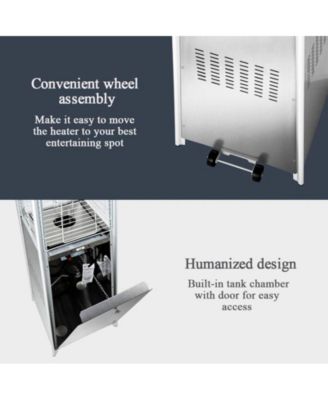 42000 BTU Outdoor Black Pyramid Patio Heater with Cover