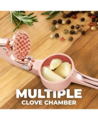 Stainless Steel Garlic Press – Durable, Easy-Squeeze Handle, Garlic Masher