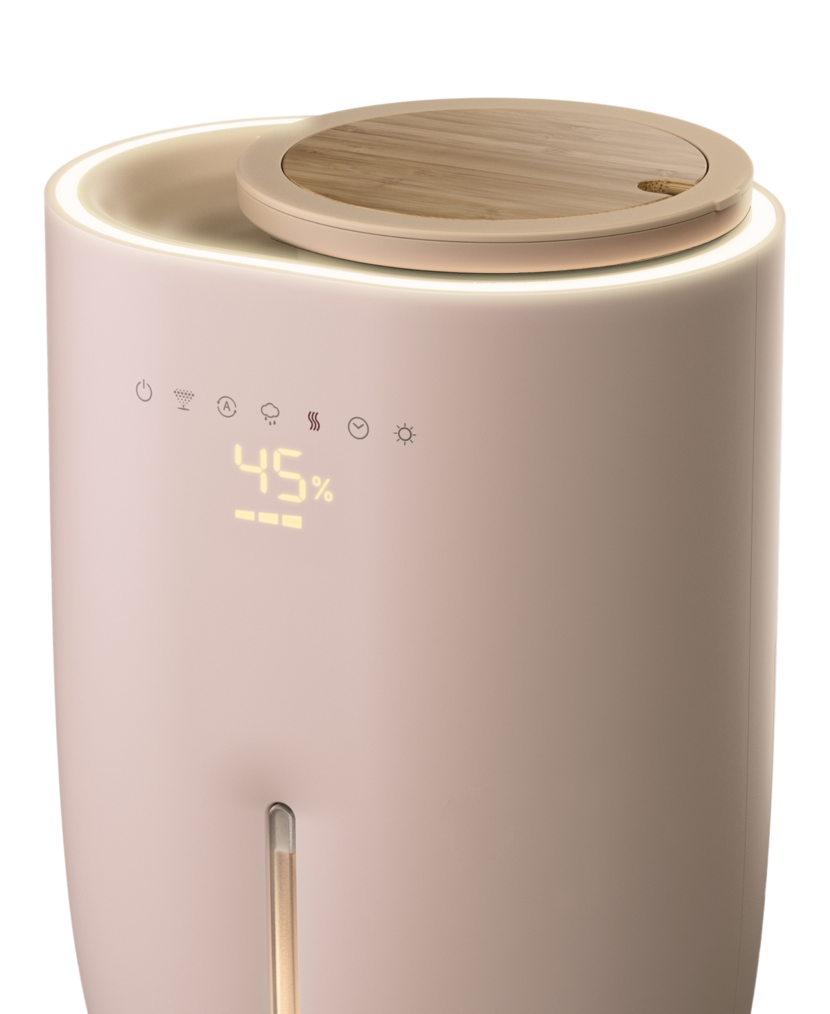 Homedics Warm Cool Mist Humidifier With Small Planter In White