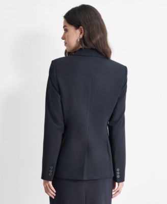 Women’s Single-Button-Front Long-Sleeve Jacket 