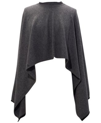 Ultra-Cozy Convertible Ribbed Poncho
