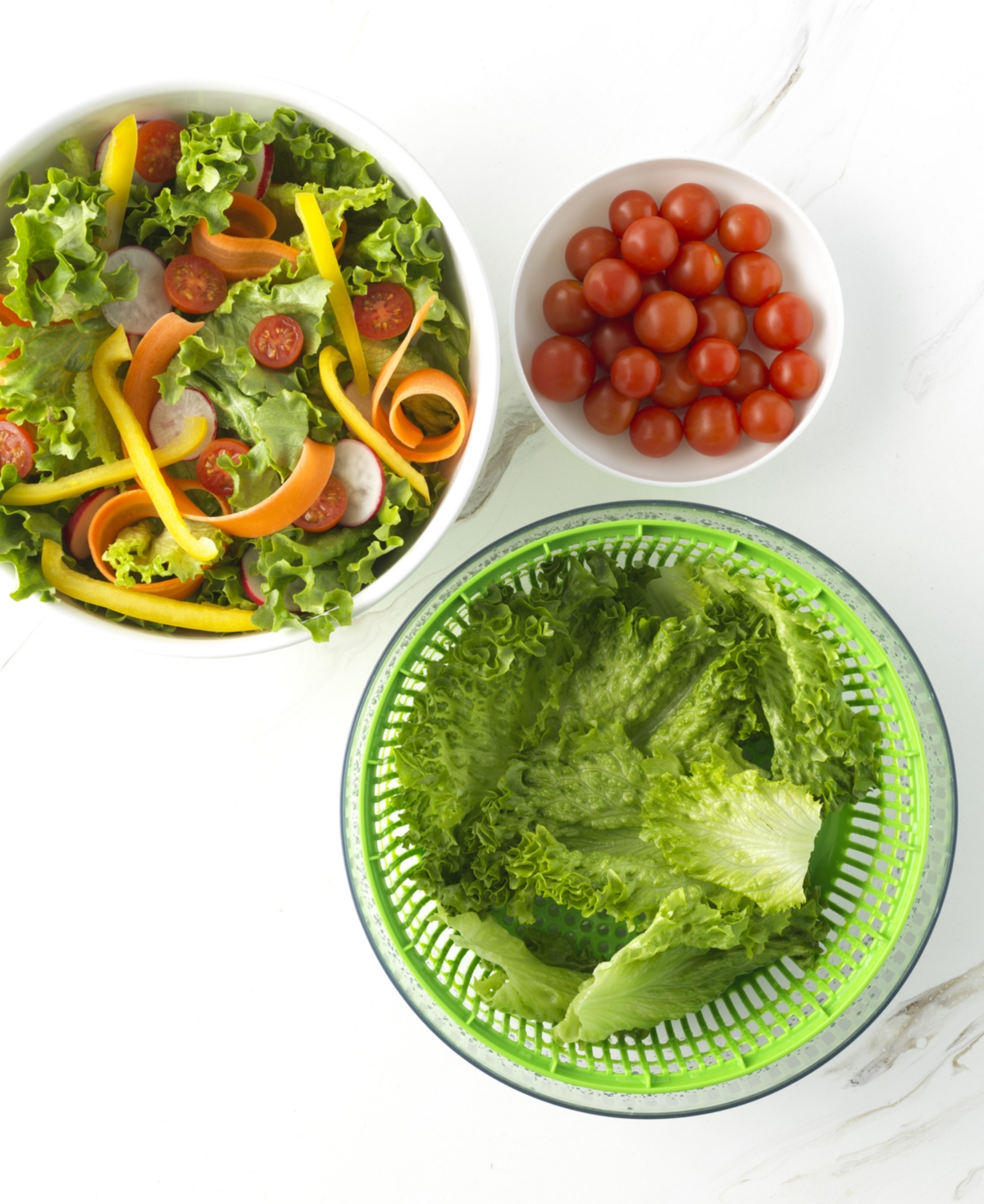 Good Cook Touch Non-slip Base Salad Spinner With Pull Cord Handle In Green