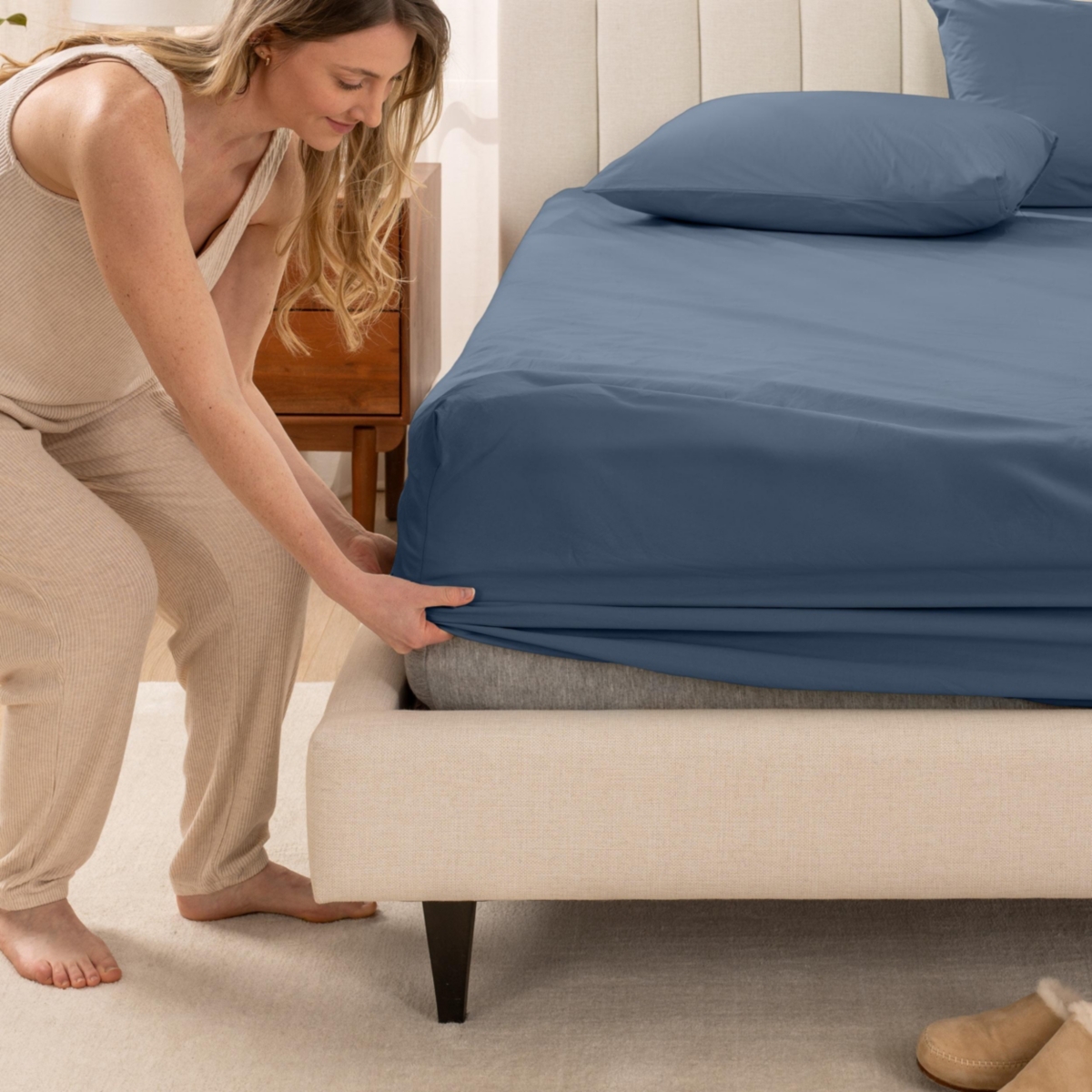 Bare Home Percale Fitted Sheet