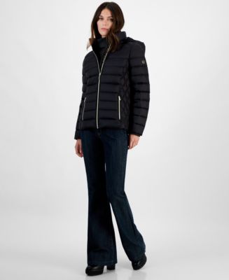 MICHAEL Michael Kors Petite Hooded Packable Down Puffer Coat Created for Macy s Macy s