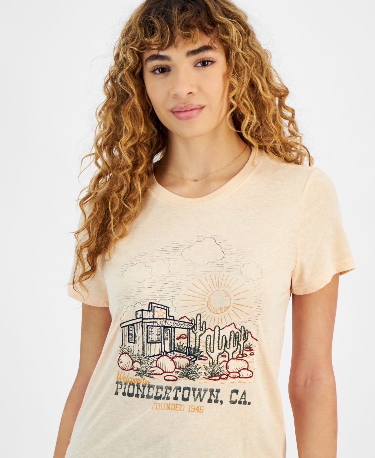 Lucky Brand Women's Pioneertown Embellished T-Shirt