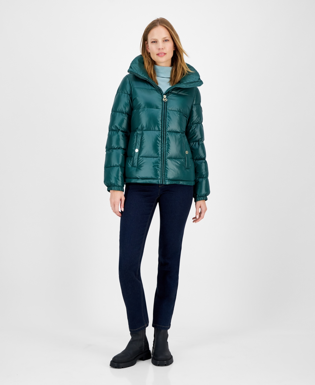 Michael Michael Kors Women's Hooded Puffer Coat, Created for Macy's