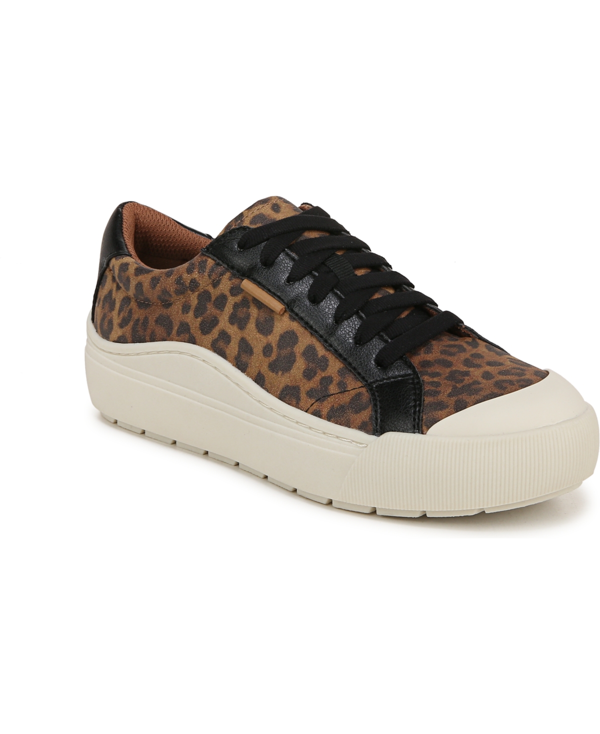 Dr. Scholl's Women's Time Off Platform Sneakers -Black Faux Leather