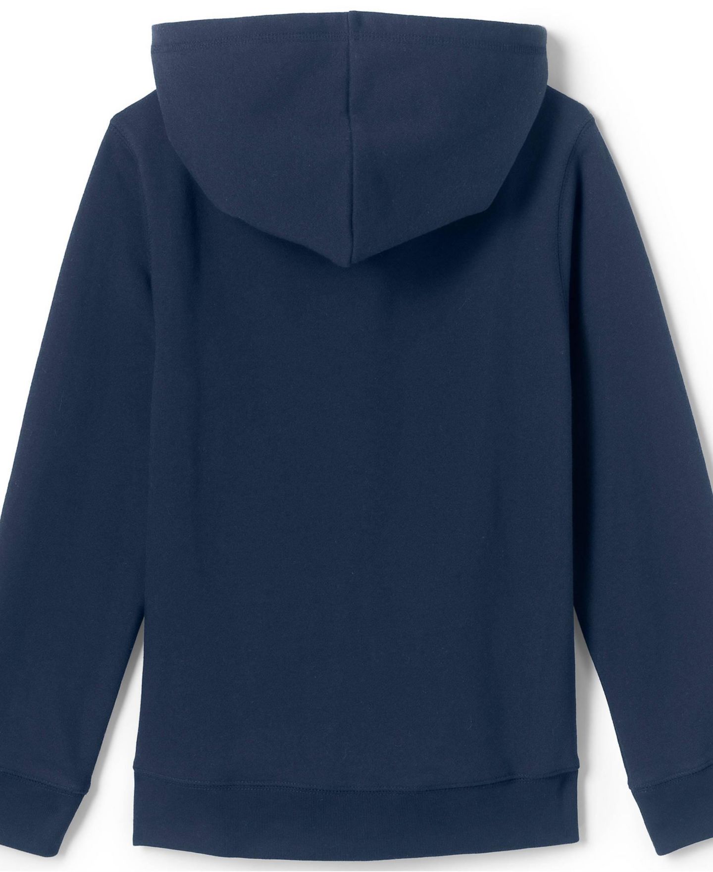 Толстовка Lands' End Zip Front для девочек, цвет: Тёмно-синий — фото 3