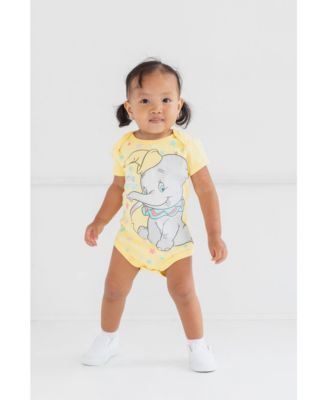 Baby Girls 101 Dalmatians Dumbo Lady and the Tramp 5 Pack Bodysuits