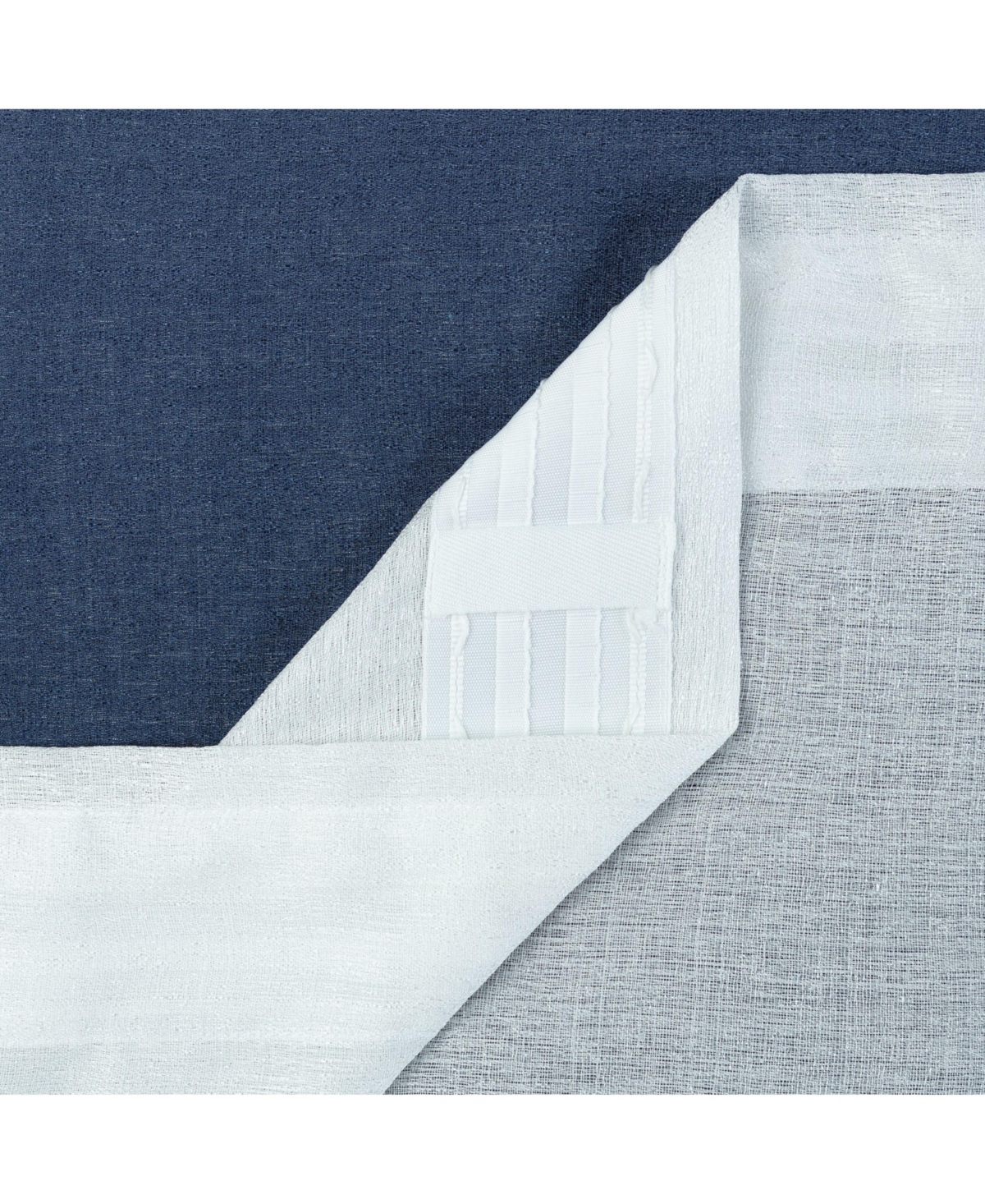 Chanasya Premium 2-Panel Gradient Ombre Faux Belgian Flax Semi Sheer Curtains - for Windows Living Room Bedroom