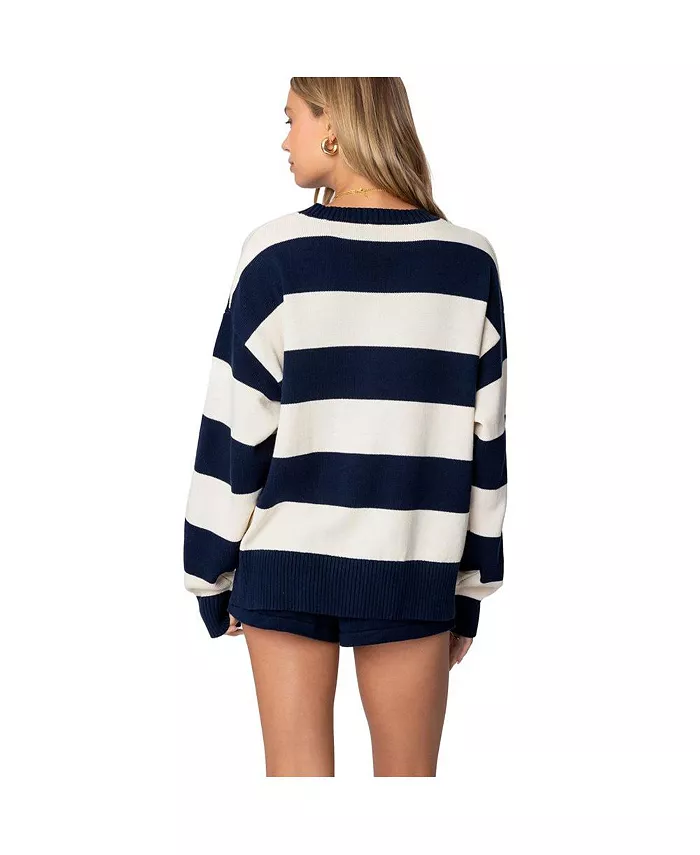 Women's Riley Oversized Striped Sweater - thumbnail 3