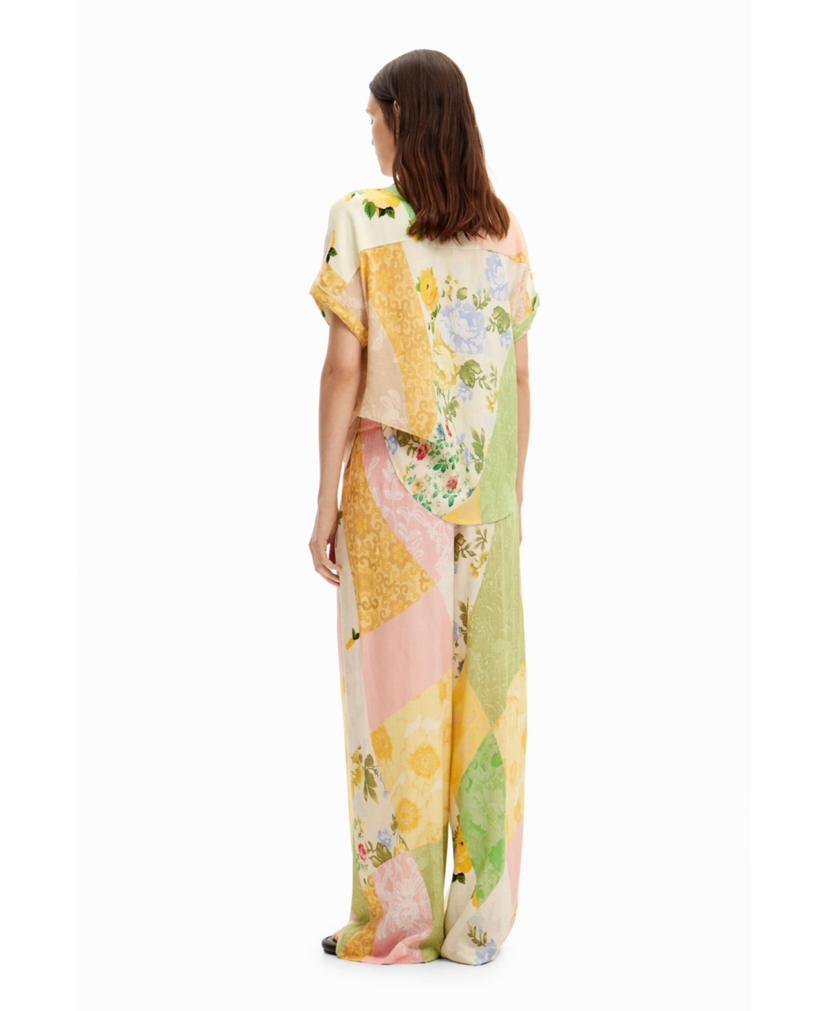 Desigual Women's Floral patchwork shirt