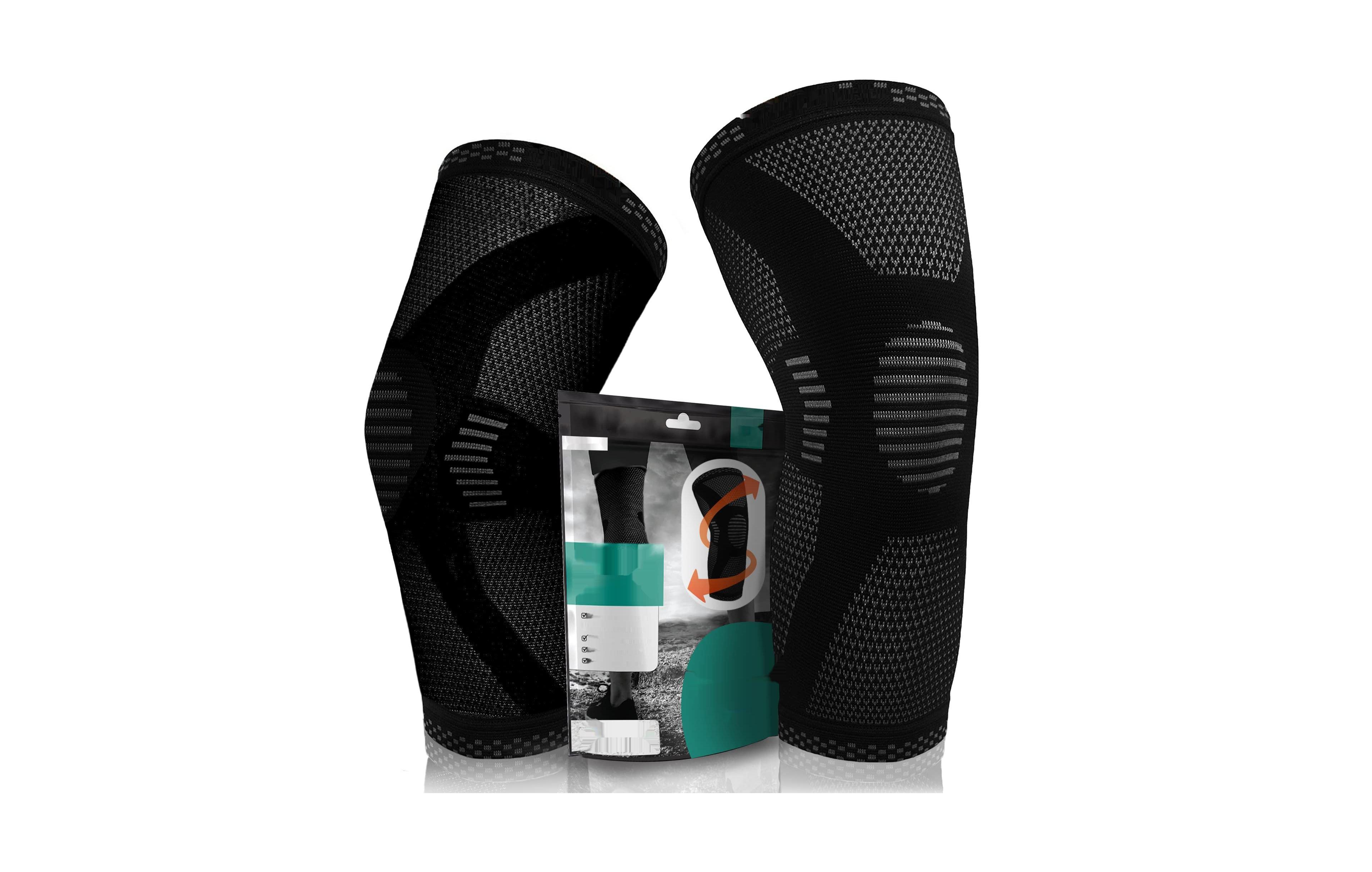 Powerlix Knee Compression Sleeve (Pair) for Sports - Xl
