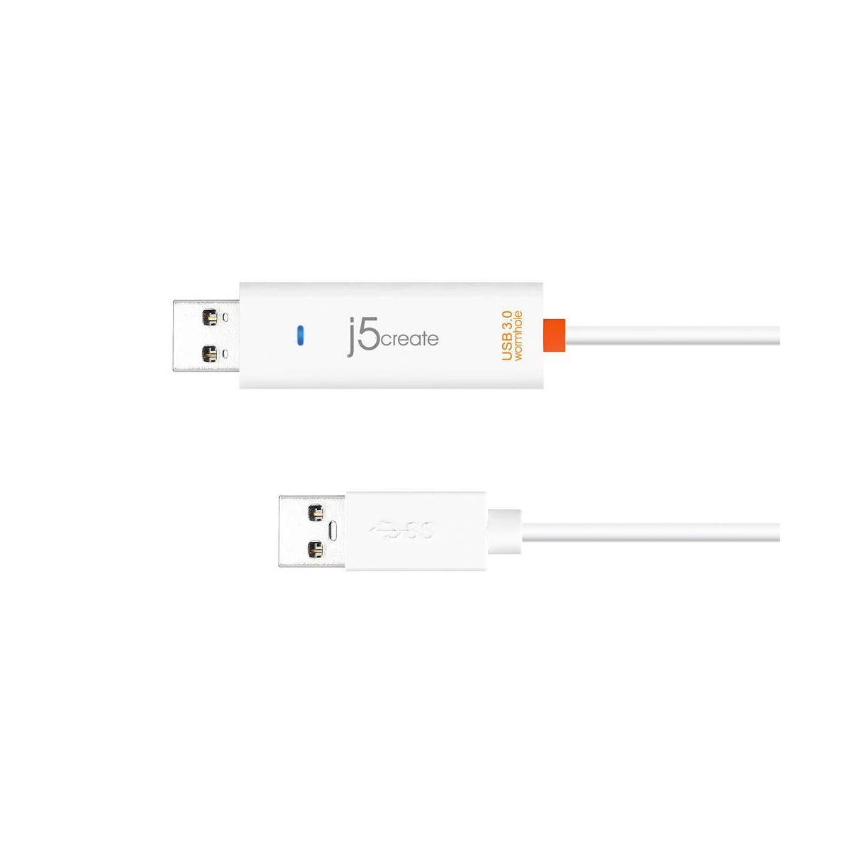 j5create JUC500 Usb 3.0 Wormhole Switch - pure,  pristine white hue