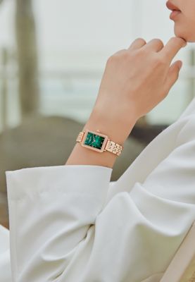 Victoria Hyde Women's Crystals Watch Westminster Green Rose Gold Watch