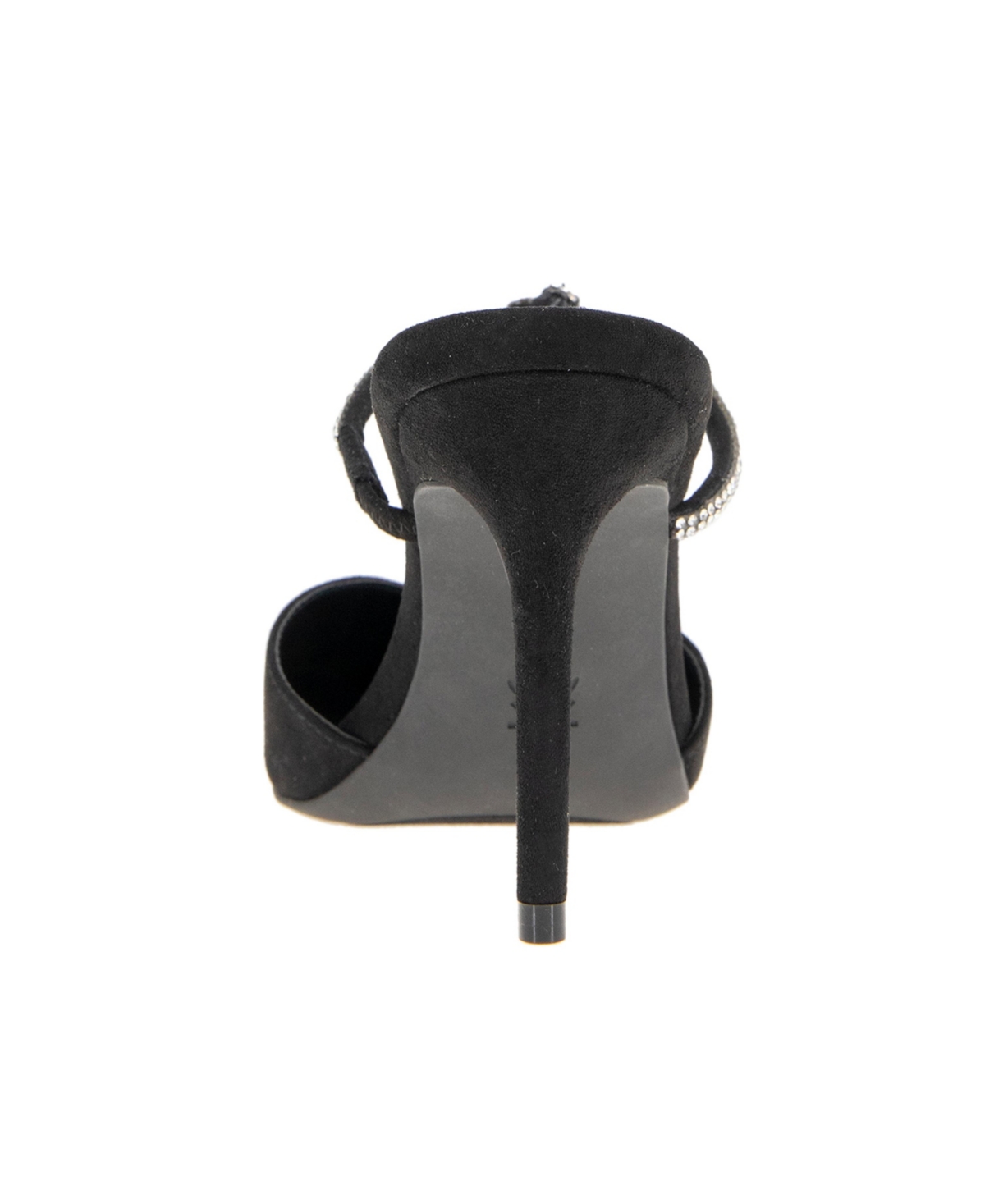 Bcbgeneration Berla Womens Jeweled Manmade Slide In Black