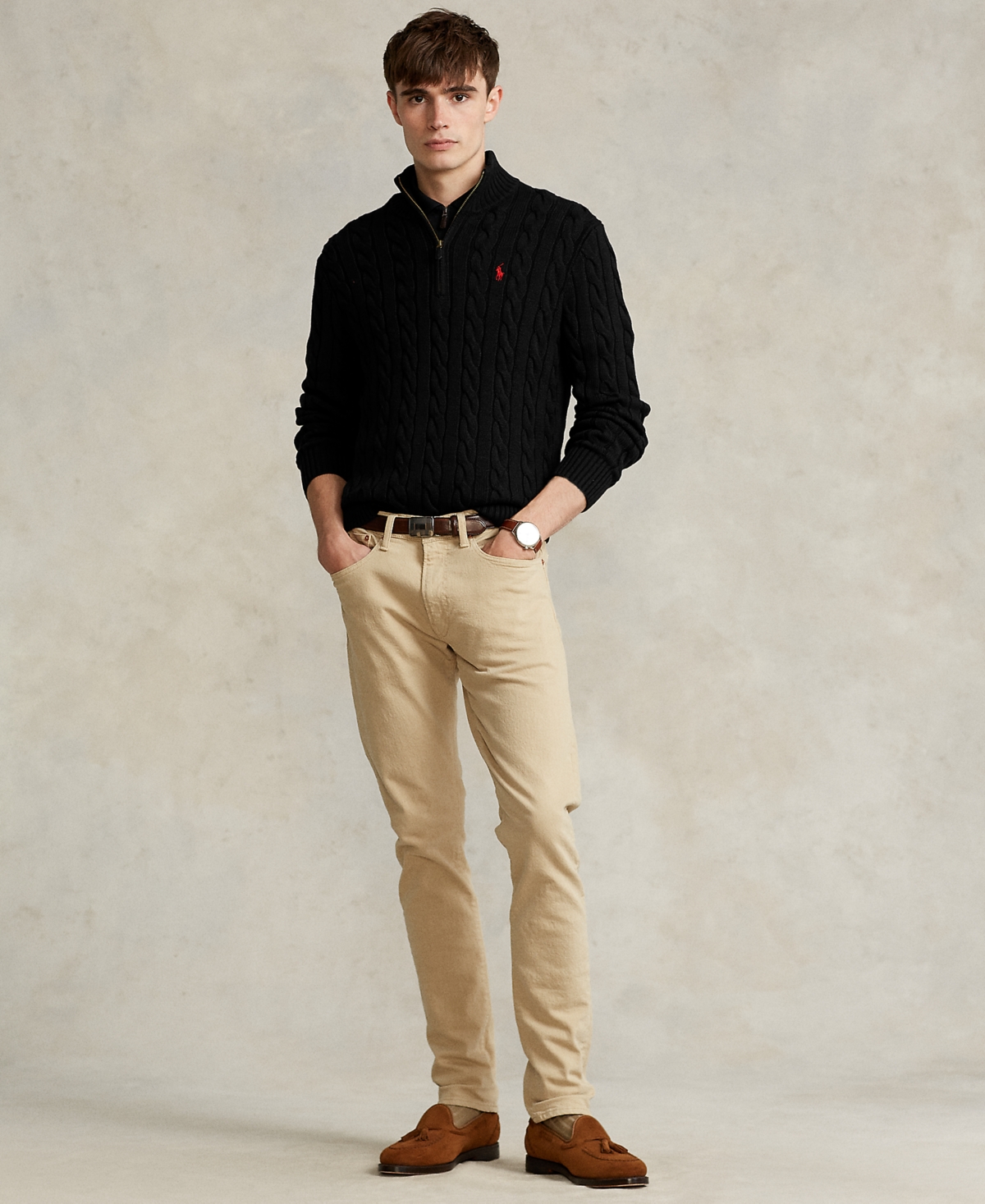 Polo Ralph Lauren Men's Cable-Knit Cotton Sweater