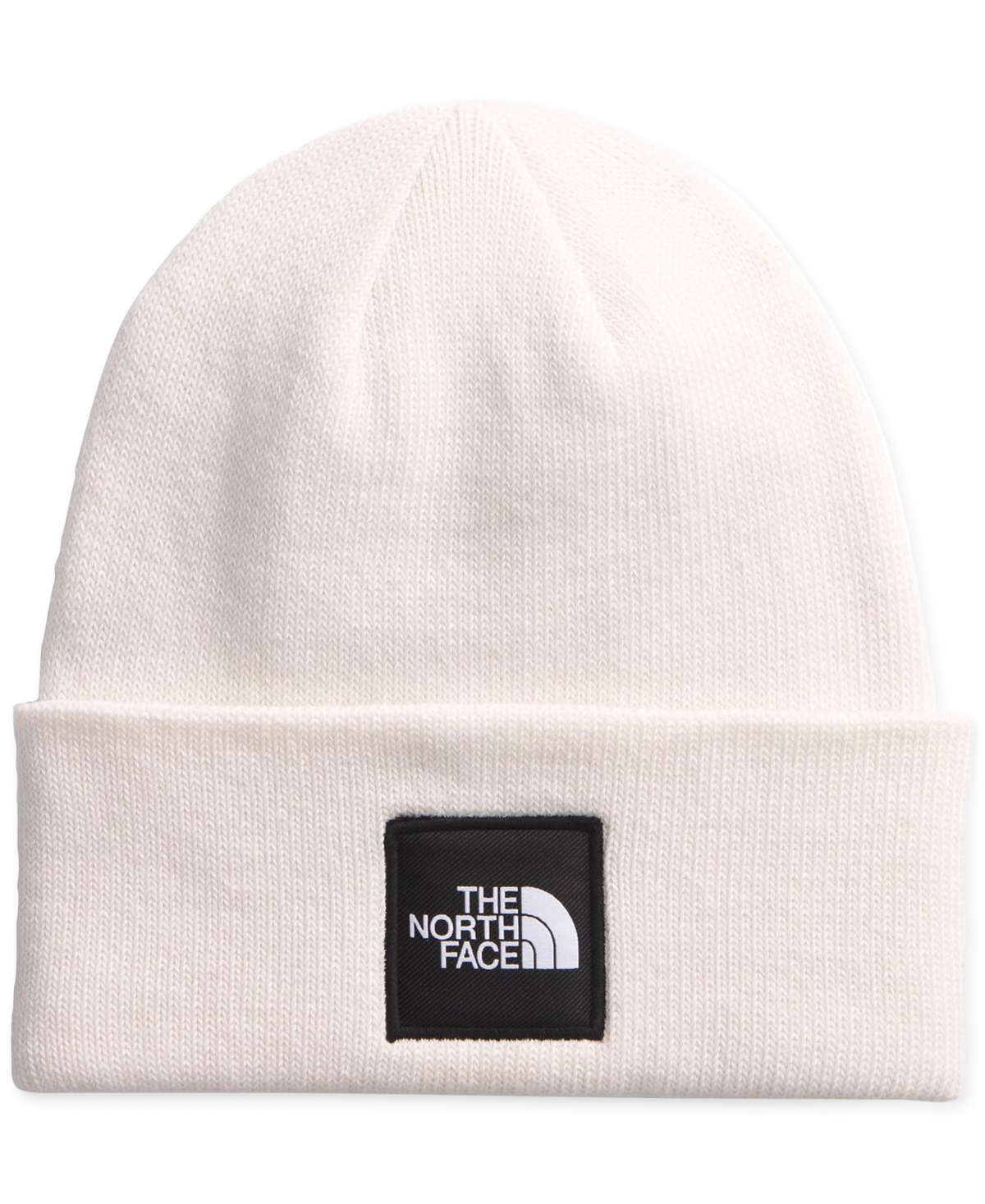 The North Face Big Box Beanie In White Dune
