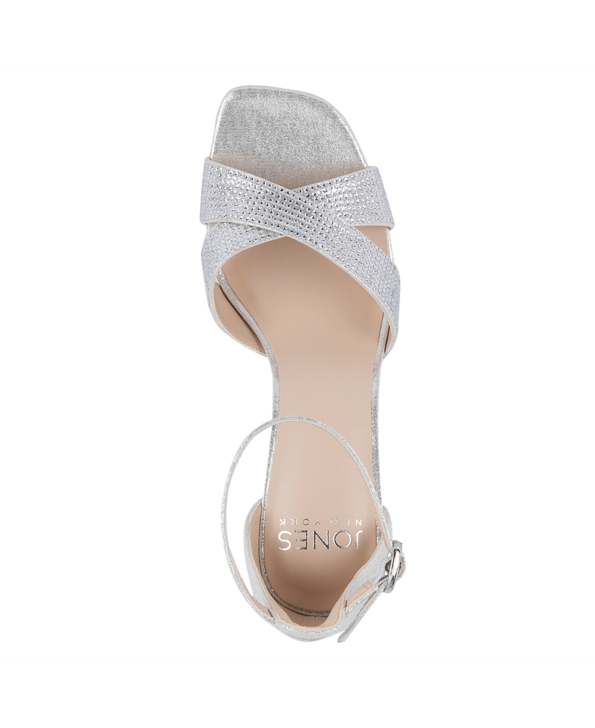 Jones New York Women's Eacross Block Heel Dress Sandals In Light Silver