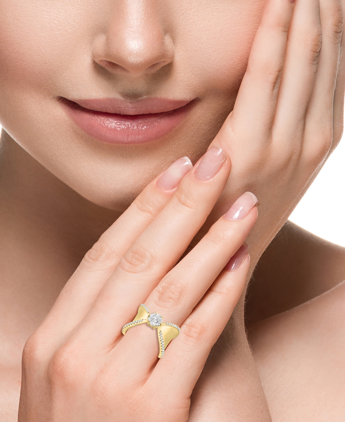 EFFY COLLECTION EFFY LAB GROWN DIAMOND RING (1-3/8 CT. T.W.) IN 14K GOLD 