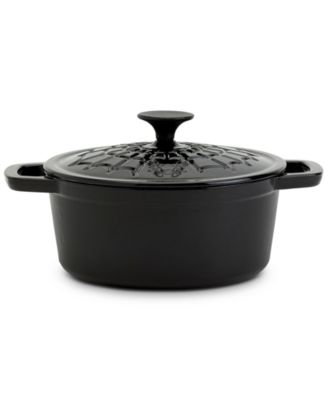 Iron Works Enameled Cast Iron 3-Qt. Spider Web Dutch Oven
