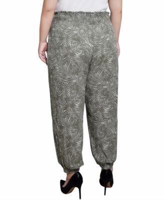 Plus Size Smock-Waist Pants