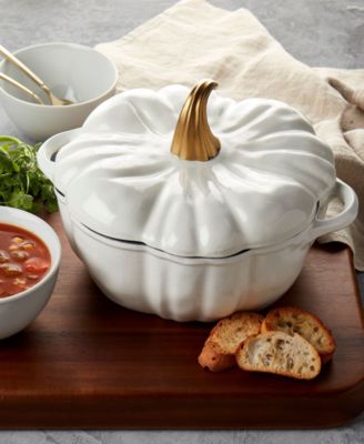 Iron Works Enameled Cast Iron 4-Qt Pumpkin Dutch Oven