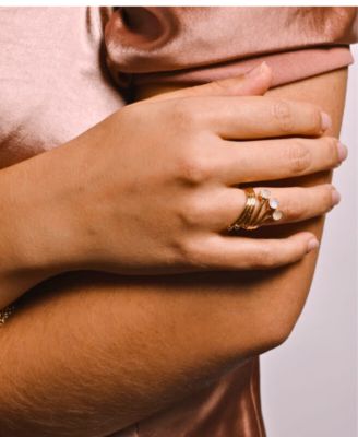 18K Gold Plated Nubia Cocktail Ring
