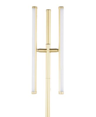 65" Metal Icicle Swivel Floor Lamp