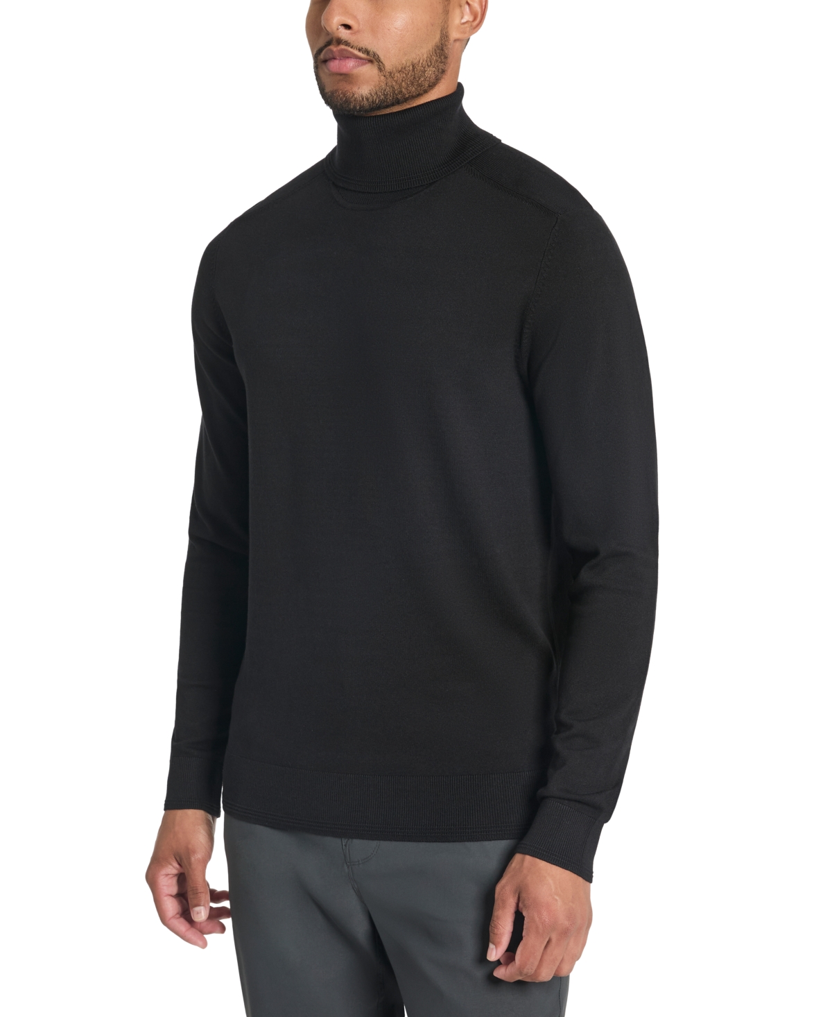 Men's Slim-Fit Turtleneck Sweater - Grey Mix