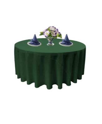 Round 108-Inch Tablecloth – Elegant & Washable Polyester Poplin for Indoor or Outdoor Events