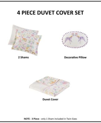 Intelligent Design Lulu Floral Reversible 4-Pc. Duvet Cover Set, Full/Queen