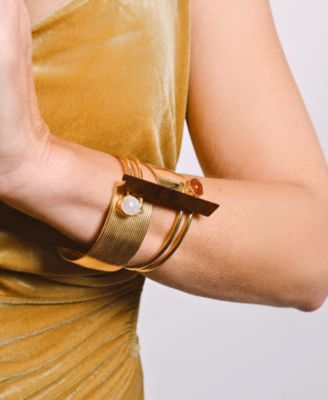 18K Gold Plated Tuatara Cuff Bracelet