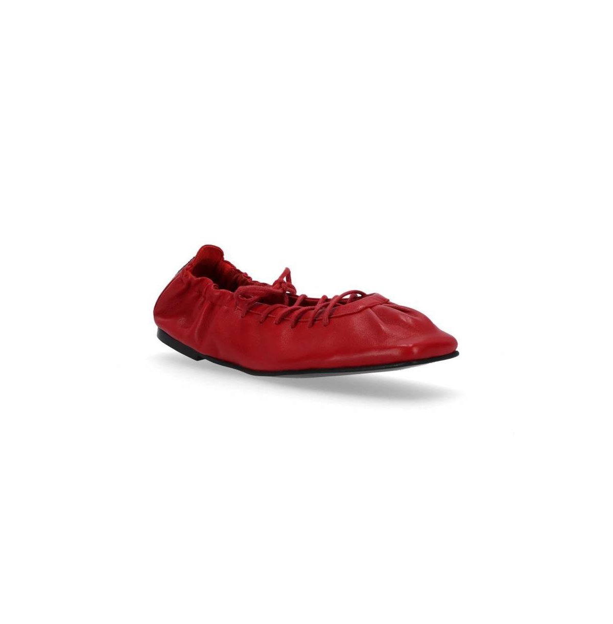 Women's Aureline Leather Ballet Flats - Red