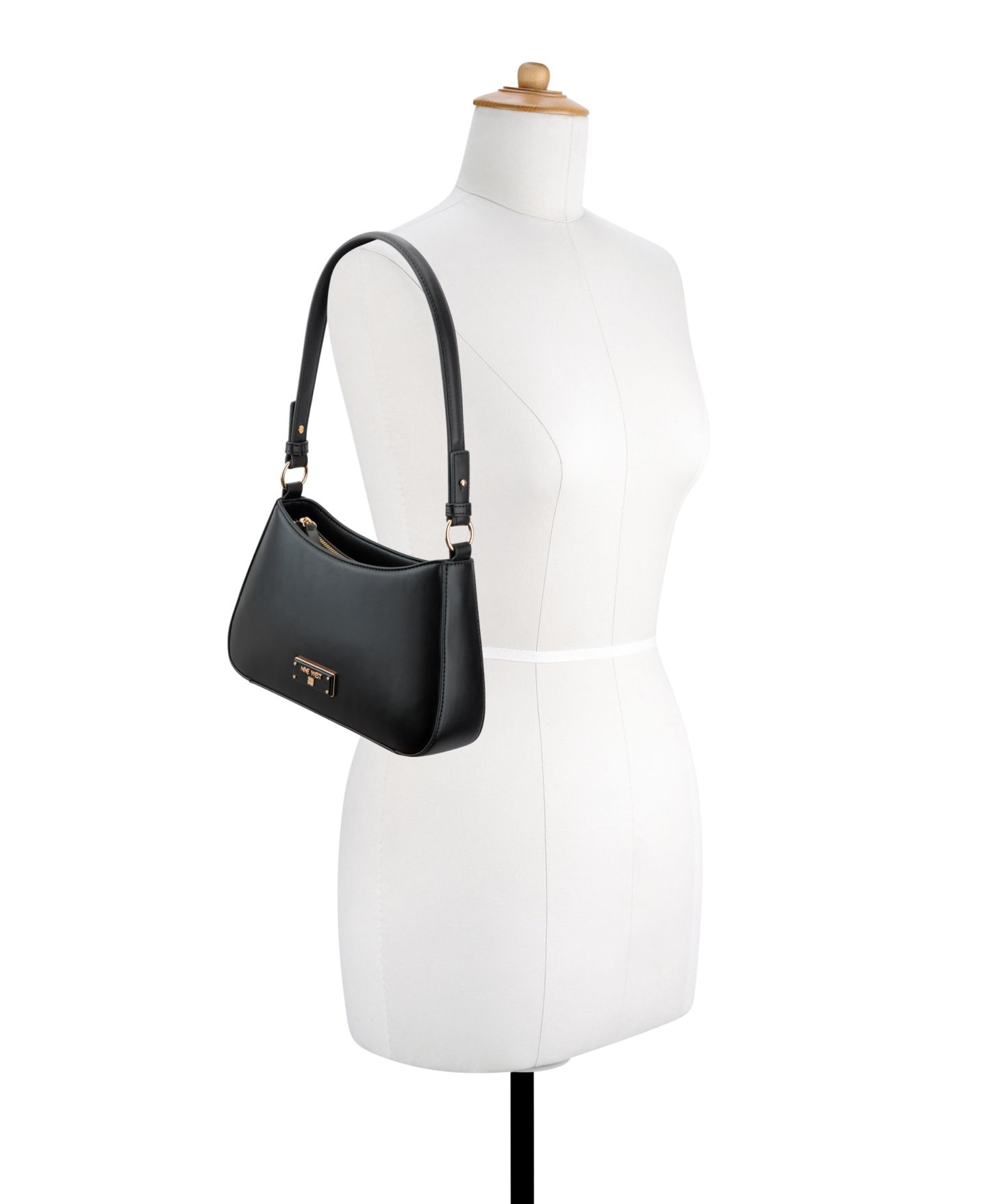 Женская сумка Nine West Charmaine Small Shoulder Handbag, цвет: Чёрный — фото 6