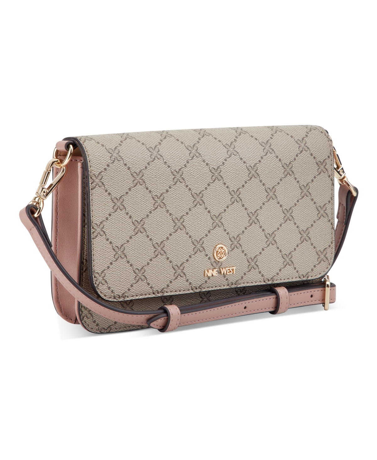 Nine West Women's Lockup 9 Phone Crossbody Wallet