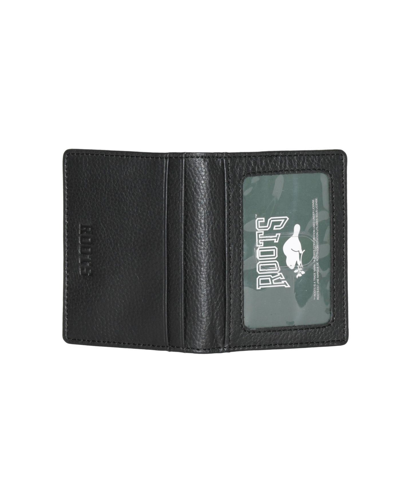 Мужской кошелёк Roots Men Leather Slimfold Wallet with Removable ID, цвет: Чёрный — фото 6
