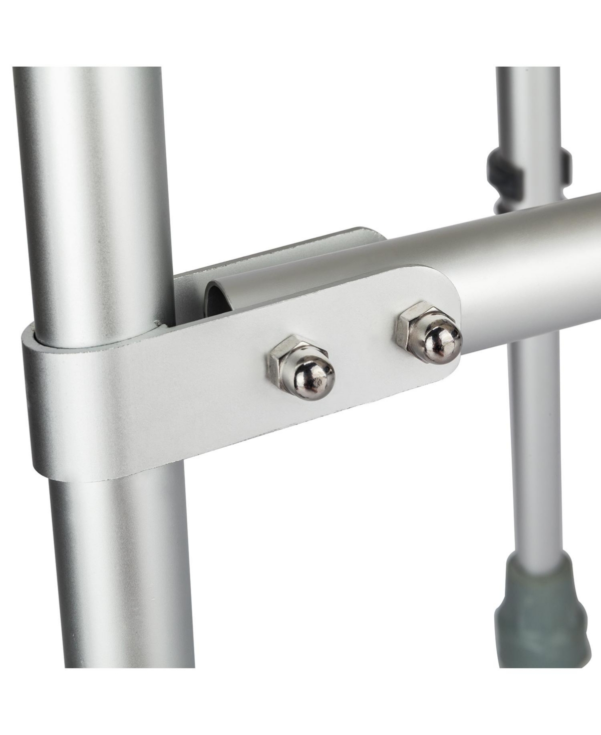 Slickblue Heavy Duty Aluminium Alloy Bath Chair Bench with Back –Medical Bathroom Safety - White