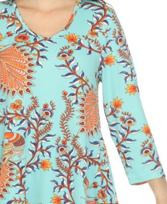 Women's Vibrant Boho Swing Top