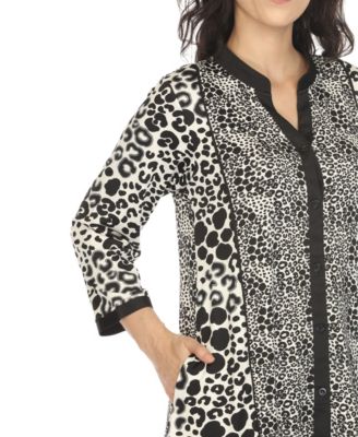 Women's Leopard Print Shift Dress