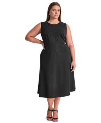 DKNY - Plus Size Sleeveless Midi Dress