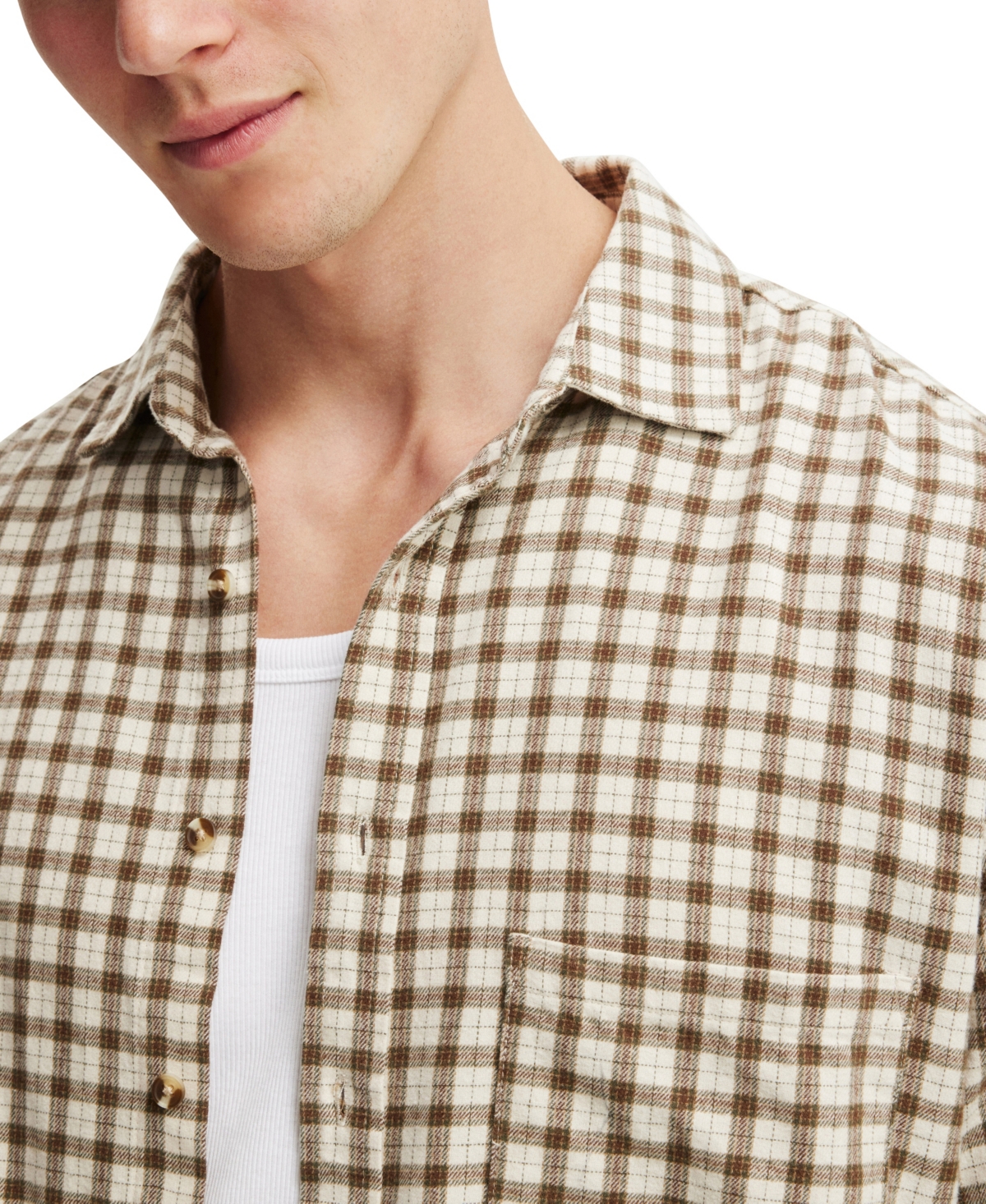 COTTON ON MEN'S TRIBECA LONG SLEEVE SHIRT 