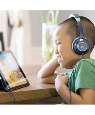 KidJamz KJ45 3.5mm Kid's Headphones w/ Inline Microphone (Blue)