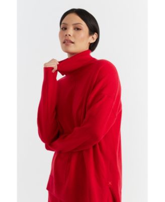 Women's Chinti and Parker Relaxed Roll Neck Wool and Cashmere Sweater