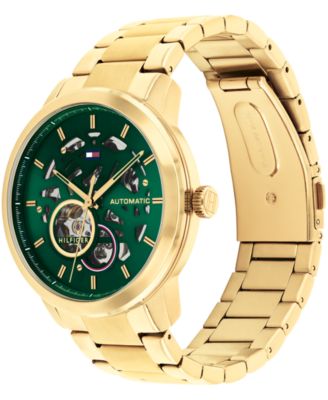Men's Automatic Gold-Tone Stainless Steel Bracelet Watch 43mm