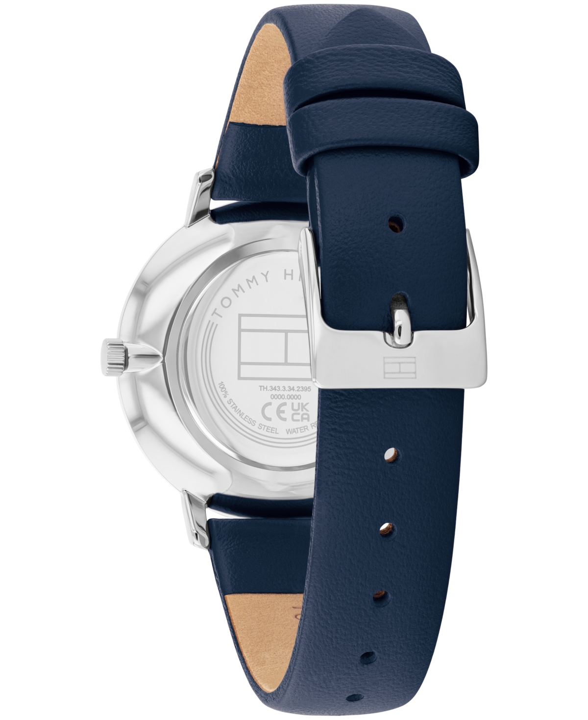 Tommy Hilfiger Women's Quartz Navy Leather Strap Watch 35mm In Navy