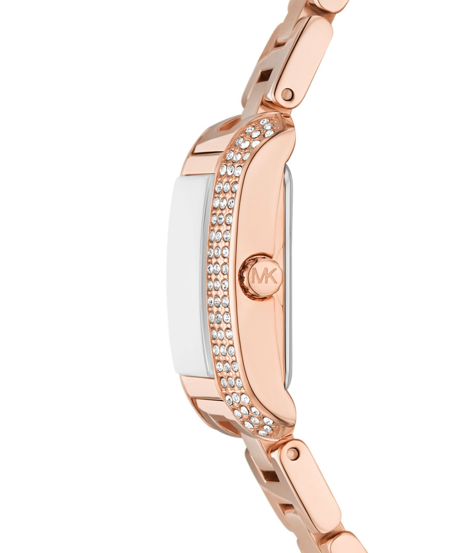 Женские часы Michael Kors Emery Three-Hand Rose Gold-Tone Stainless Steel Watch 22mm — фото 2