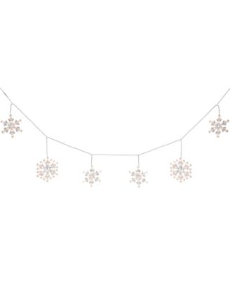 150 Count Snowflake Icicle Christmas Lights 8.5 ft Wire